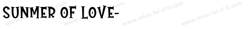 sunmer of love字体转换
